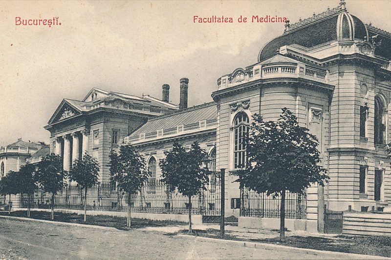 Facultatea de Medicina Umana Carte Postala anul 1910